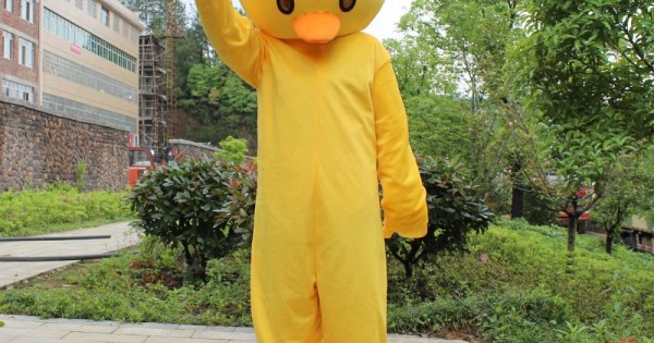 Yellow Duck Mascot Costume for Adult