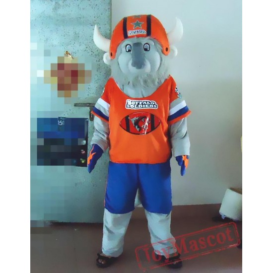 Cartoon Plush Old Cow Mascot Costume