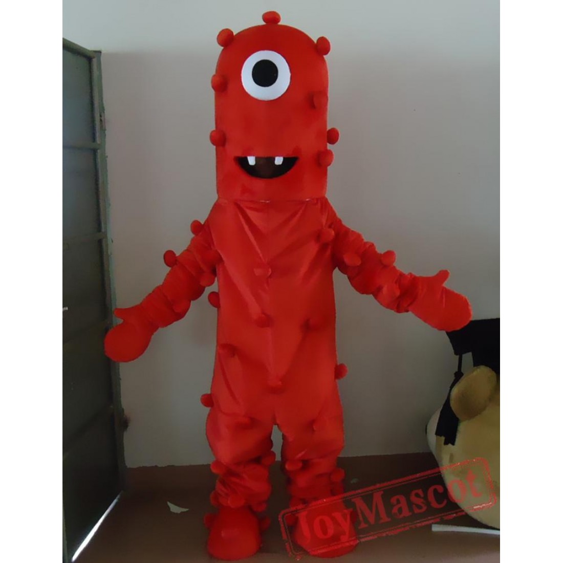 Cartoon Cosplay Red Bacteria Mascot Costume 