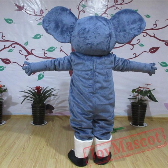 Gray Elephant Mascot Costume For Adullt & Kids