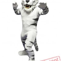 White Super Tiger Mascot Costume - SKU 198W