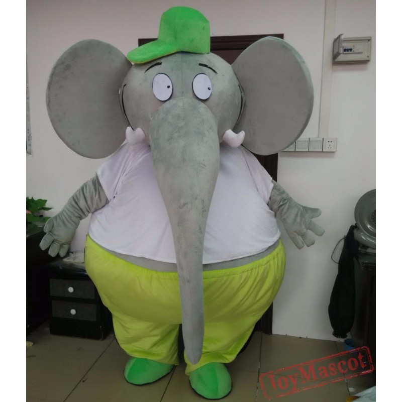 Big Fat Adult Elephant Mascot Costume For Adults