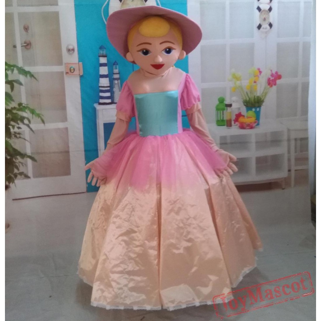 Adult Beautiful Lady Girl Mascot Costume 