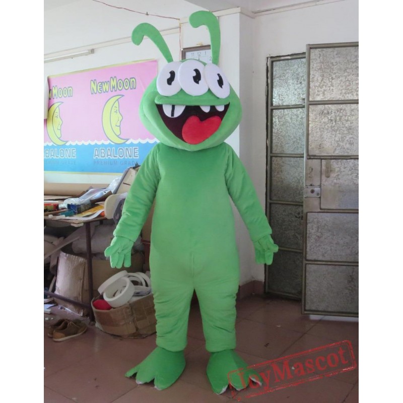 Green Three Eyes Monster Costume Monster Mascot Monster Mascot Costume For Adult 