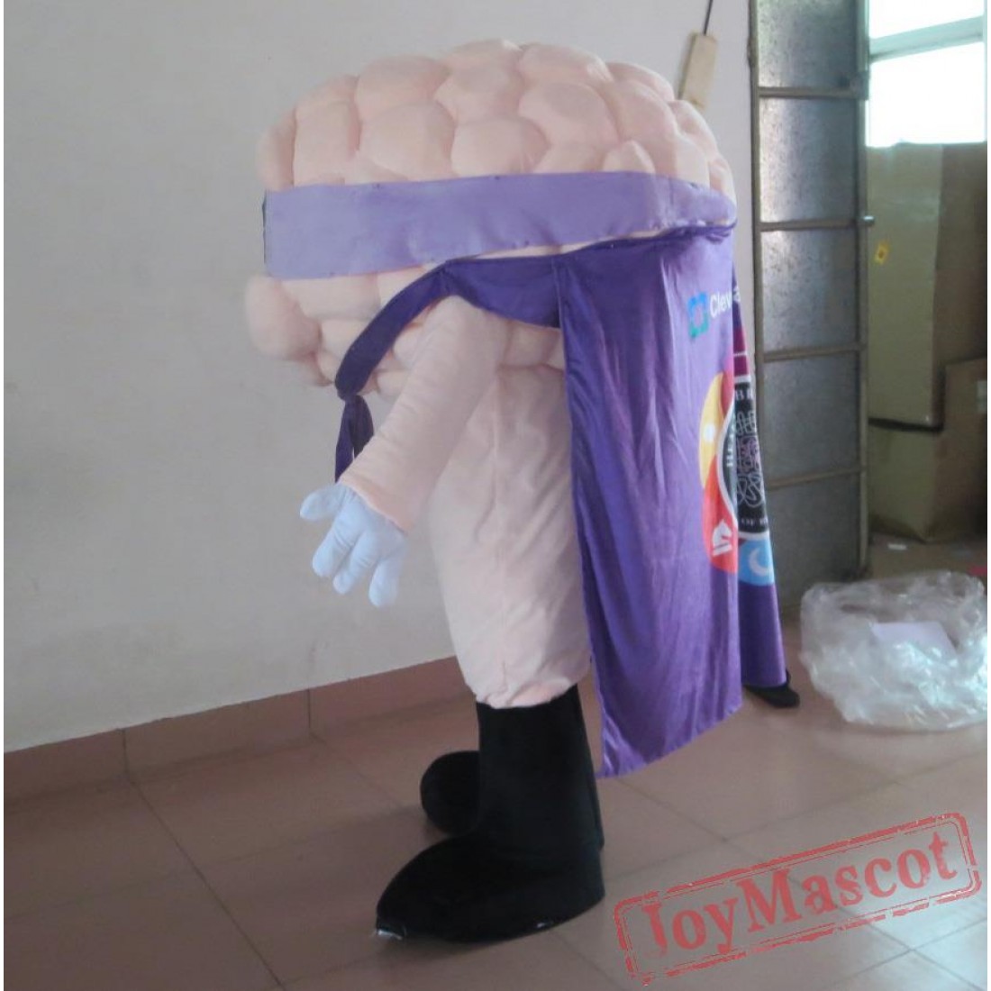 Brain Mascot Costume With Cape For Adult