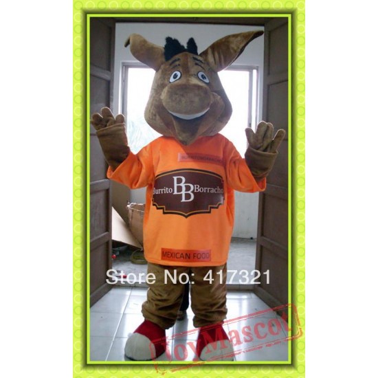 Adult Donkey Mascot Costume