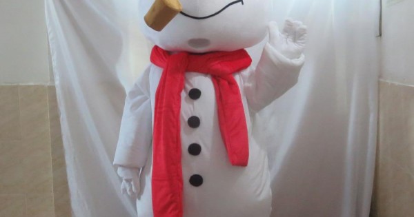 Frosty Snowman Mascot Costume Adult Frosty Snowman Costume 3664