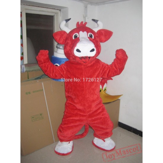 Click to Buy << cartoon red bull mascot costume EVA head high quality  cattle costumes #Affiliate