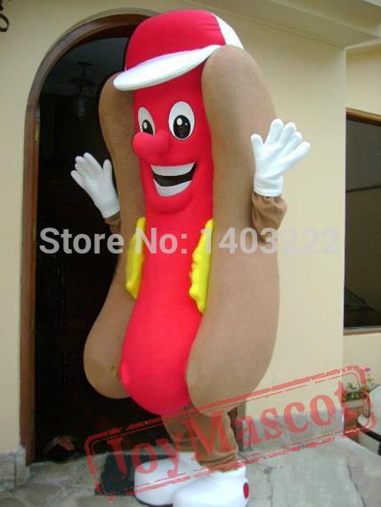 Hot Dog Food Mascot Costume