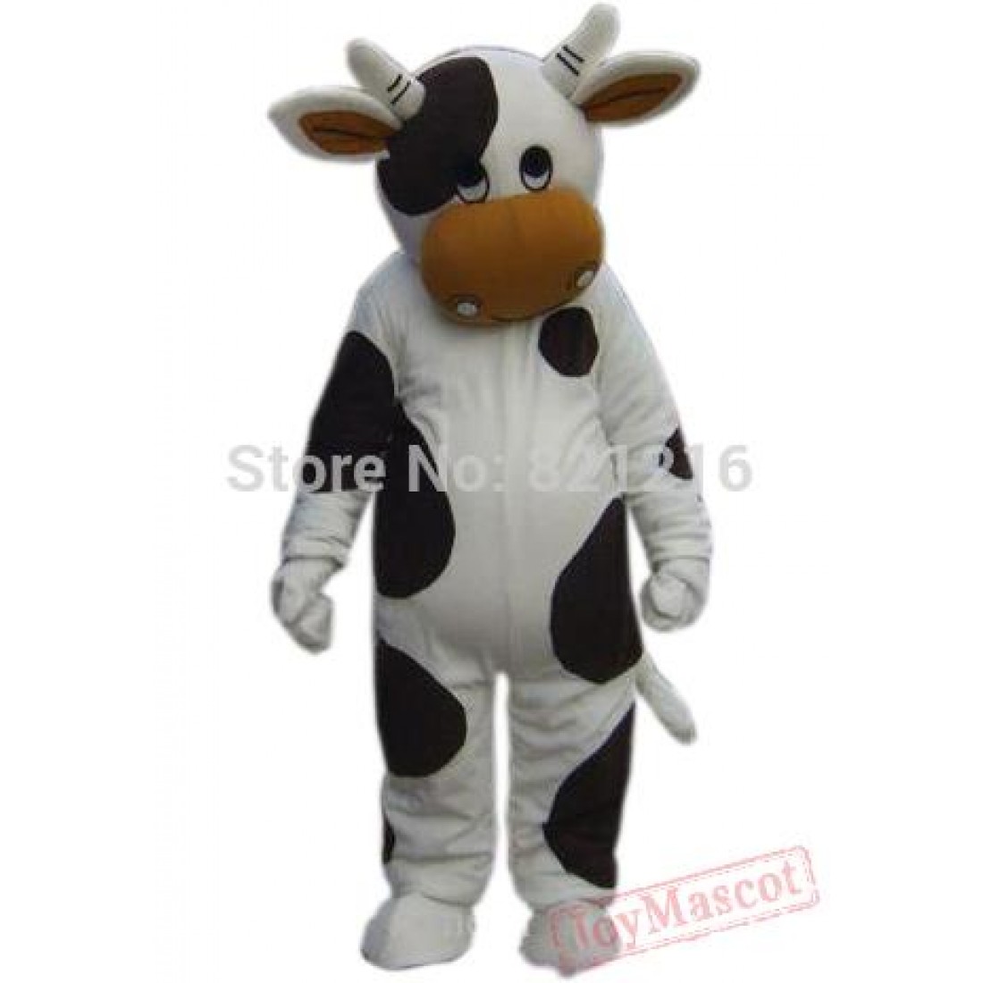 White And Black Milk Cow Mascot Costume